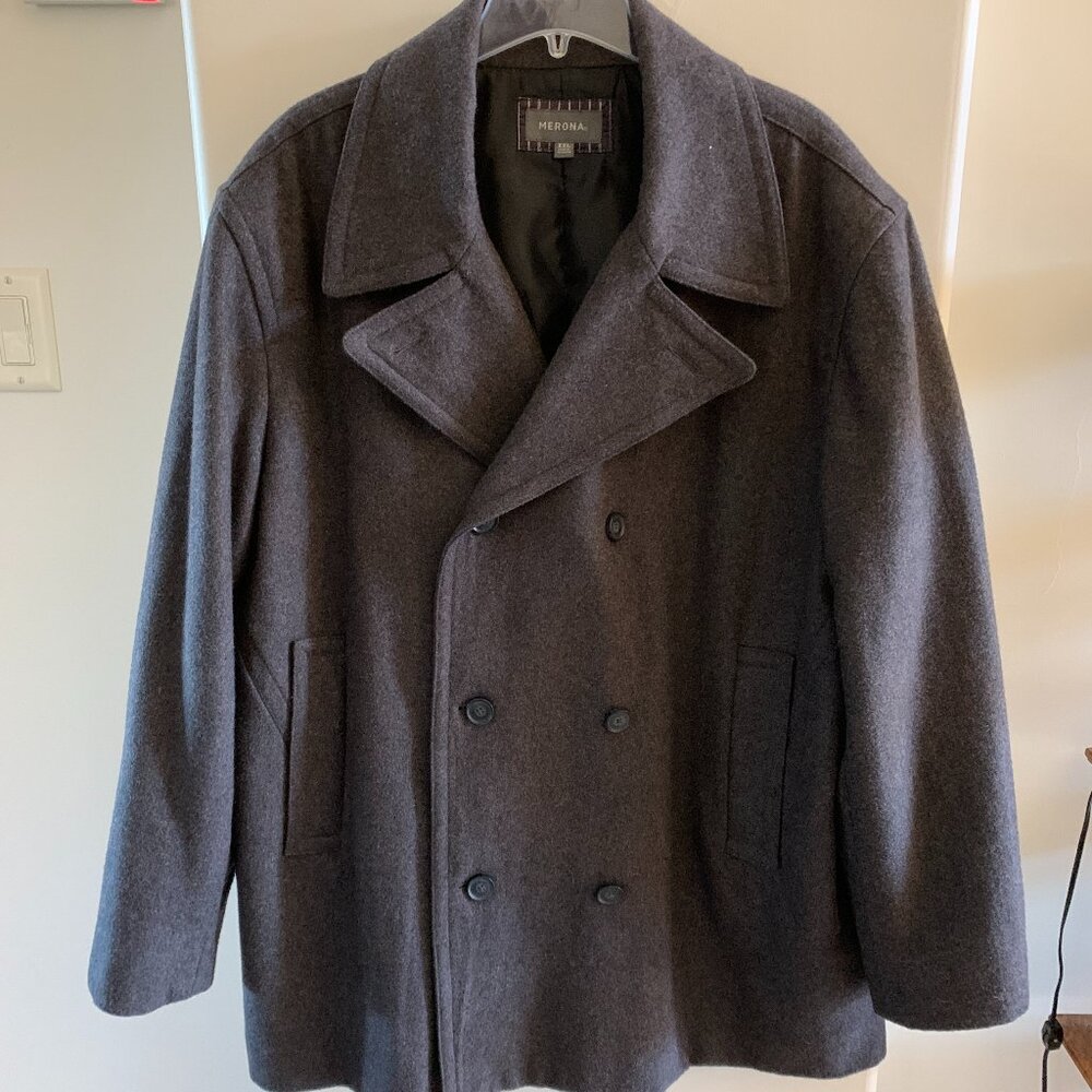 Merona Men's Wool Blend Jacket / Coat Size XXL